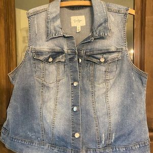 Jessica Simpson denim vest